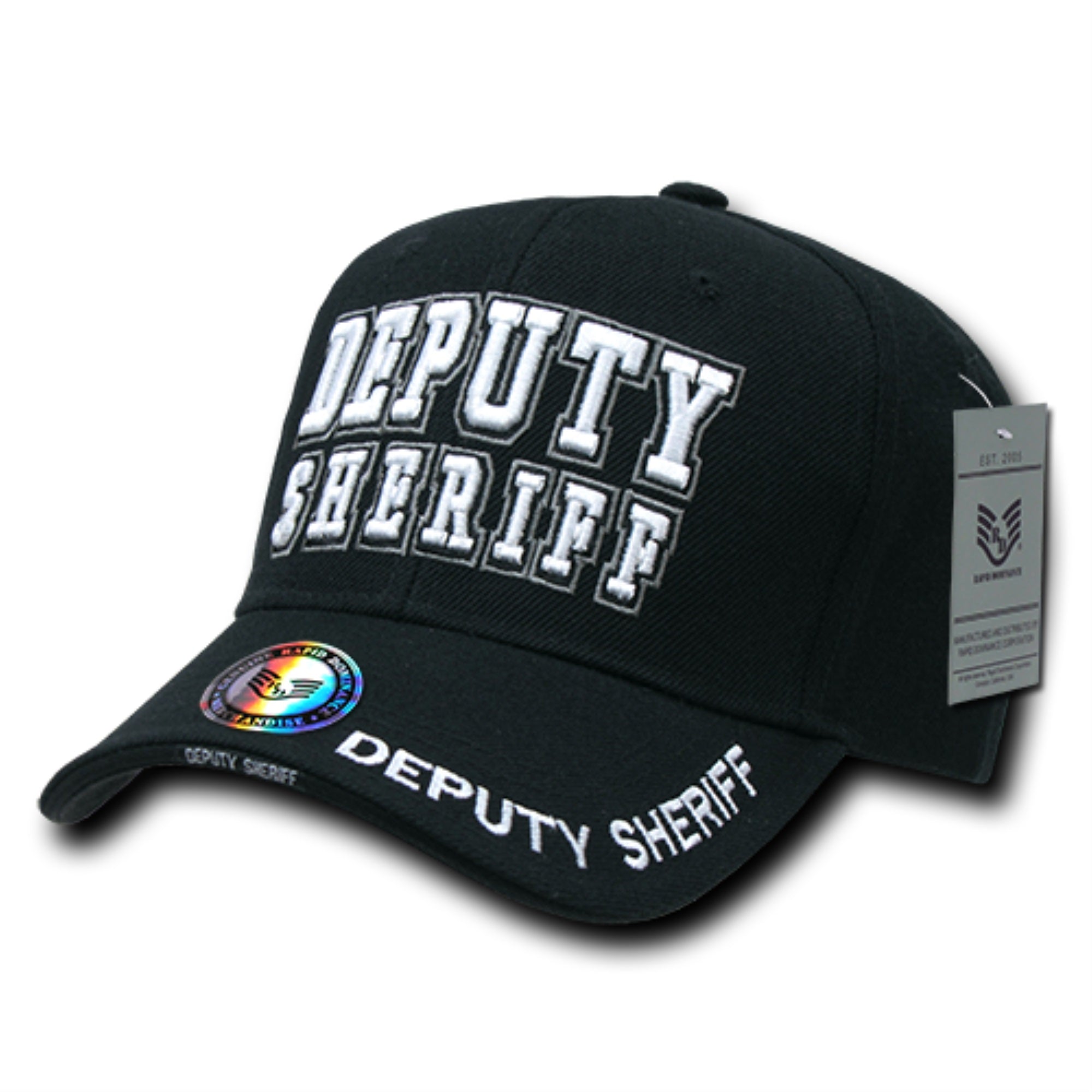 DeLuxe Law Enf. Caps, Dep.Sher., Black