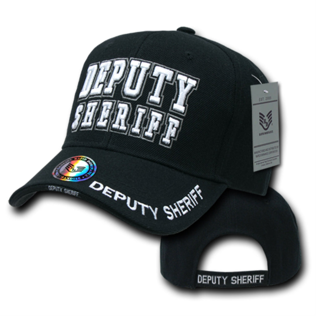 DeLuxe Law Enf. Caps, Dep.Sher., Black