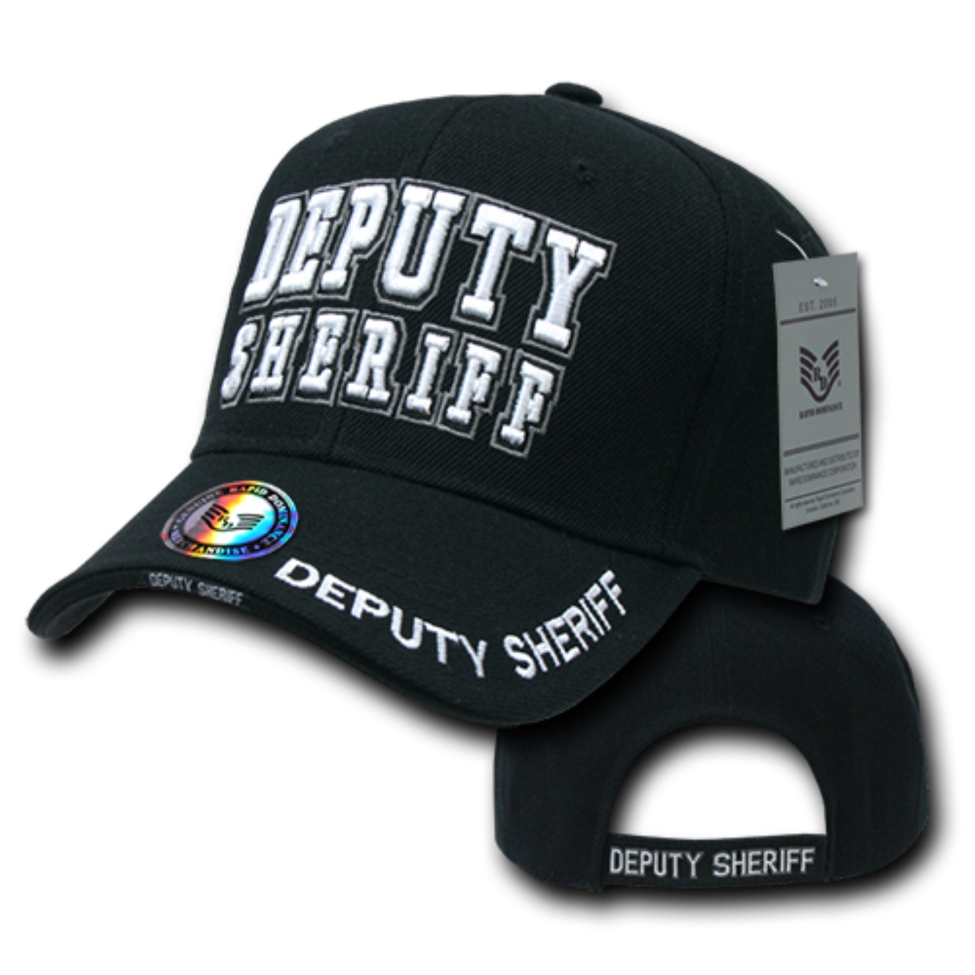 DeLuxe Law Enf. Caps, Dep.Sher., Black
