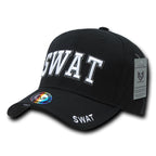 DeLuxe Law Enf. Caps, SWAT, Black