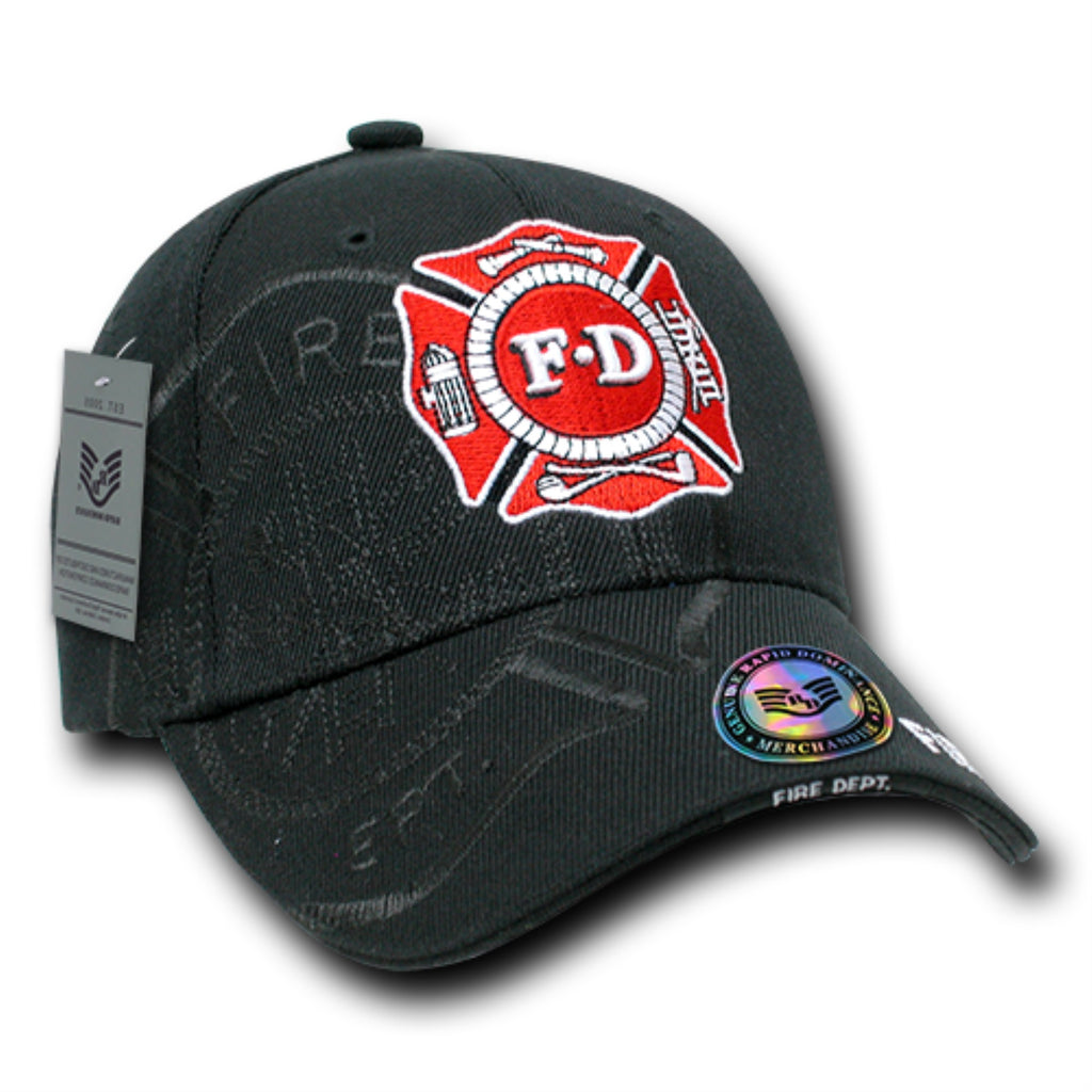 Shadow Law Enf. Caps, Fire Dep, Black