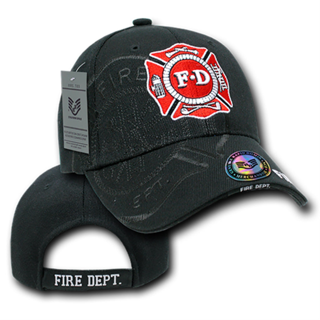 Shadow Law Enf. Caps, Fire Dep, Black