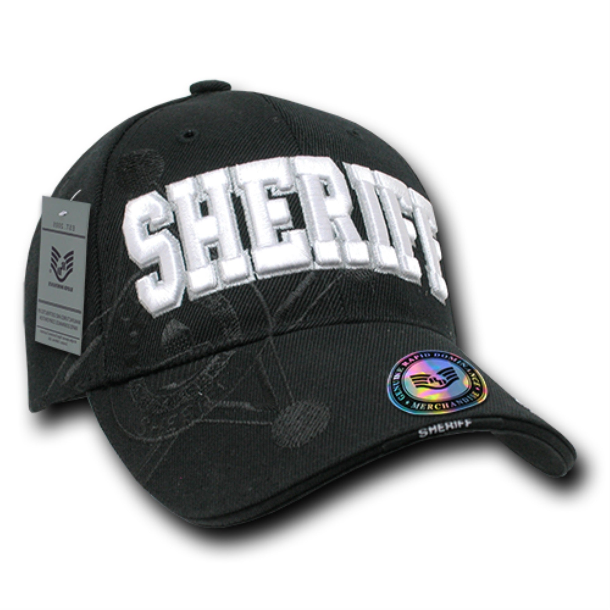Shadow Law Enf. Caps, Sheriff, Black