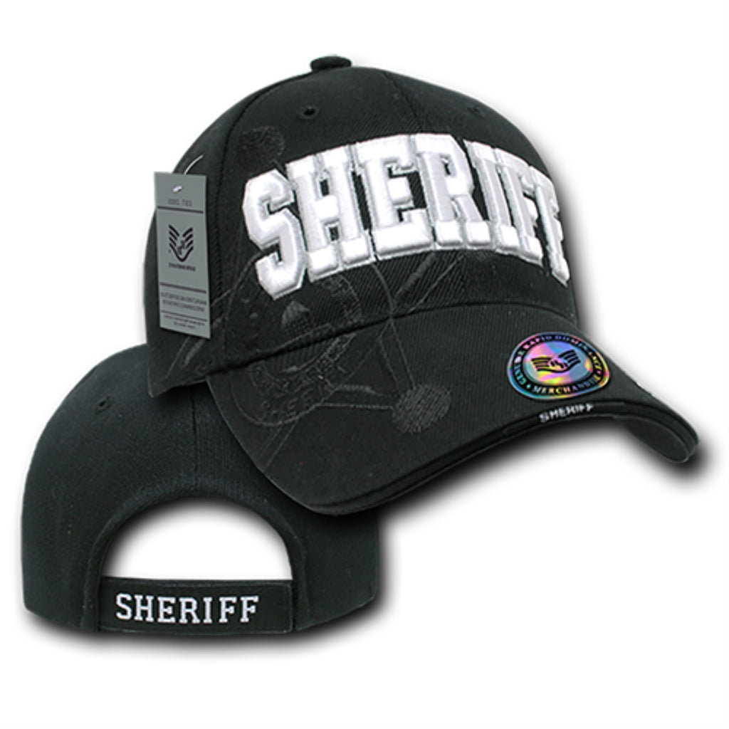 Shadow Law Enf. Caps, Sheriff, Black