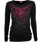Spiral - BLOOD ROSE - Baggy Top Black - L