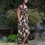 Kasih Coop Dress Soraya Black, Cotton