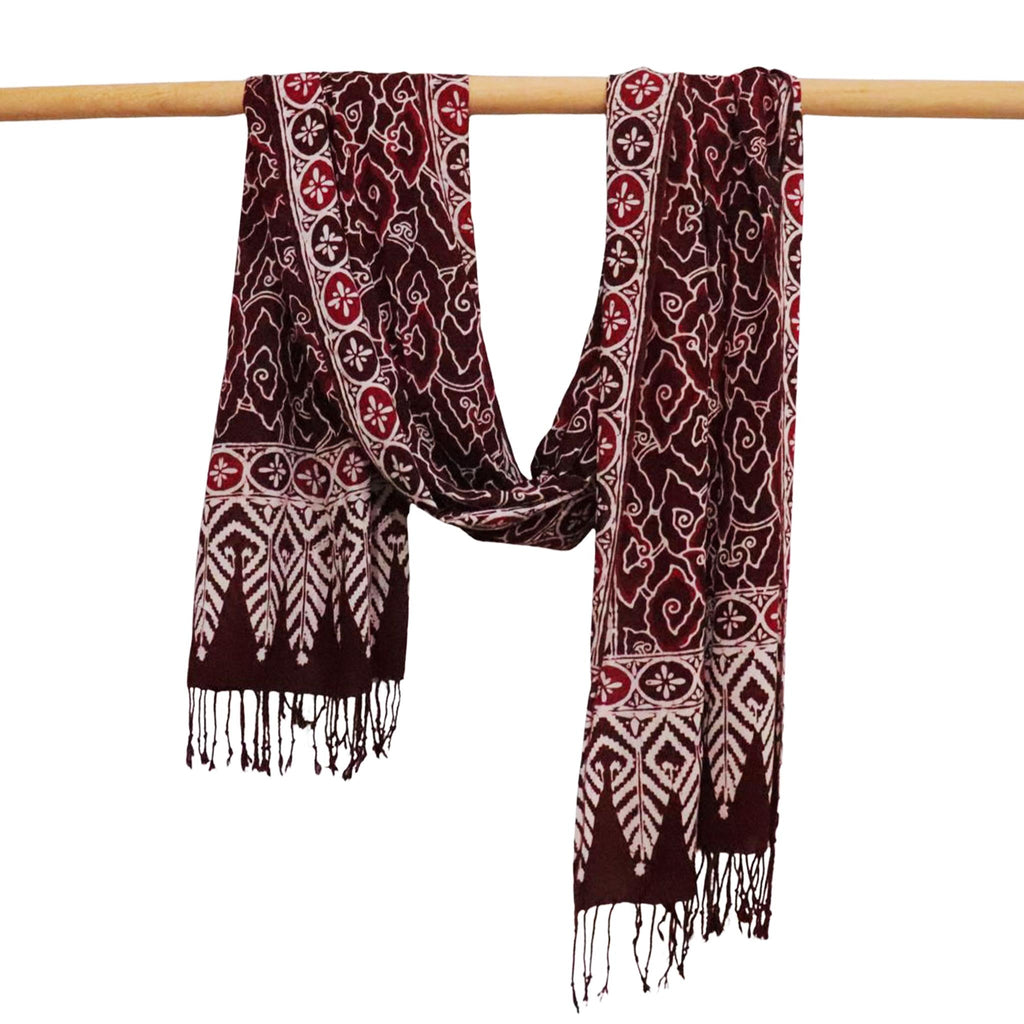 Batik Scarf - Cotton - Storm