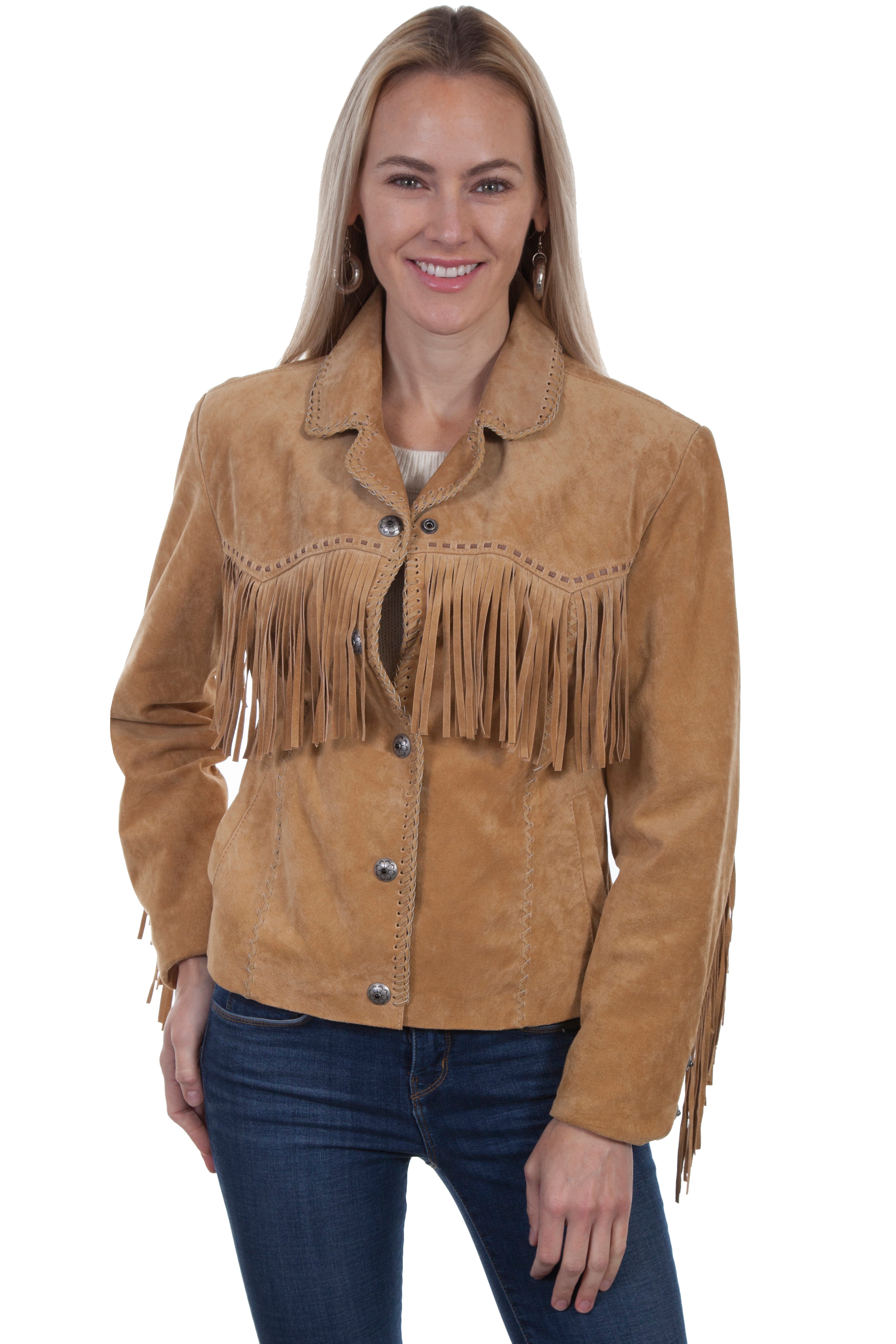 FRINGE/LACING JACKET