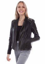 FRINGE STUDDED JACKET