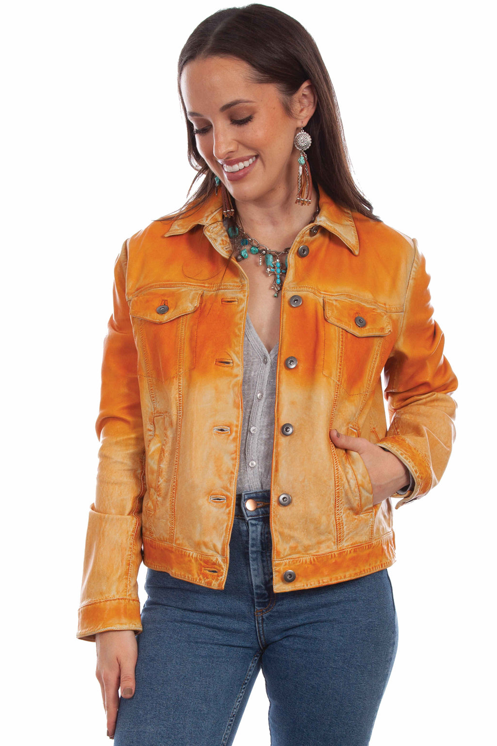 LADIES JEAN JACKET