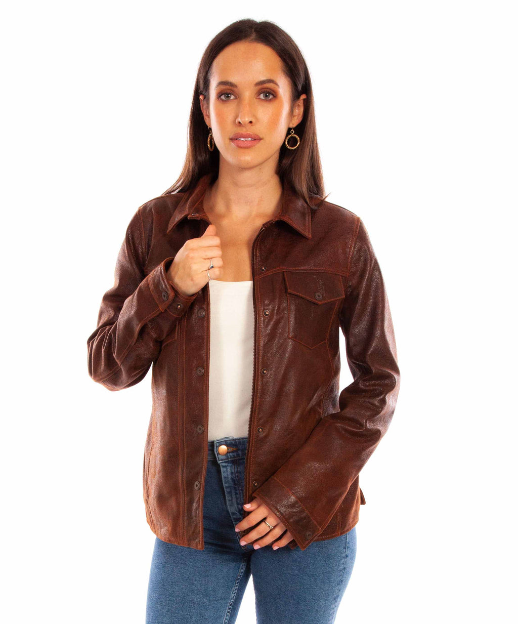 LADIES ZIP/SNAP FRONT JACKET