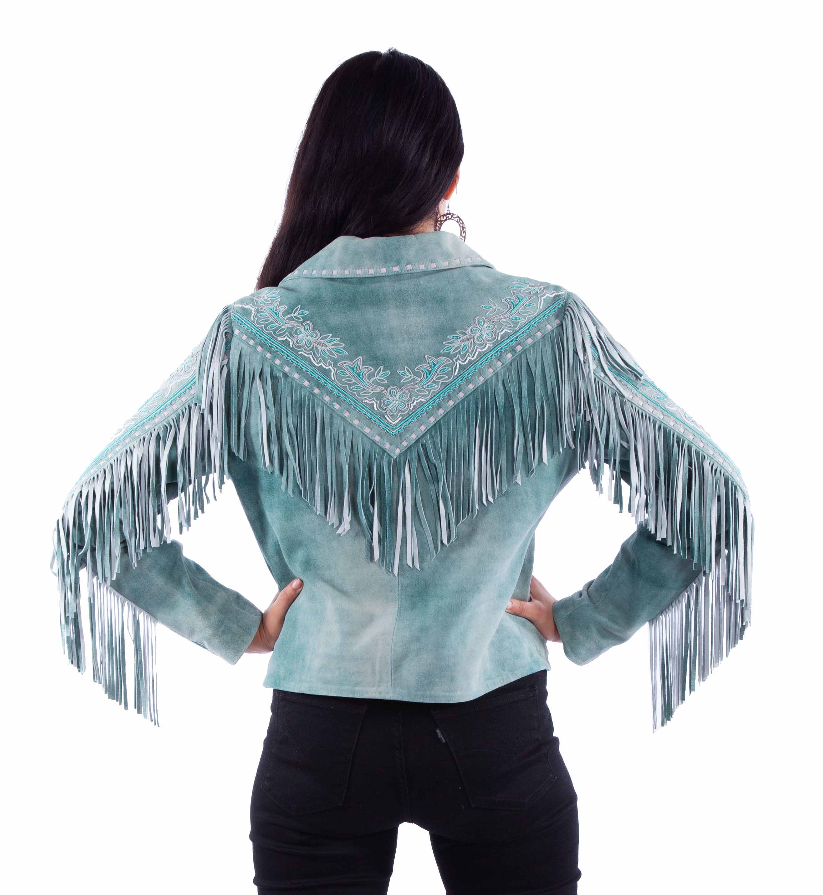 LADIES FRINGE JACKET
