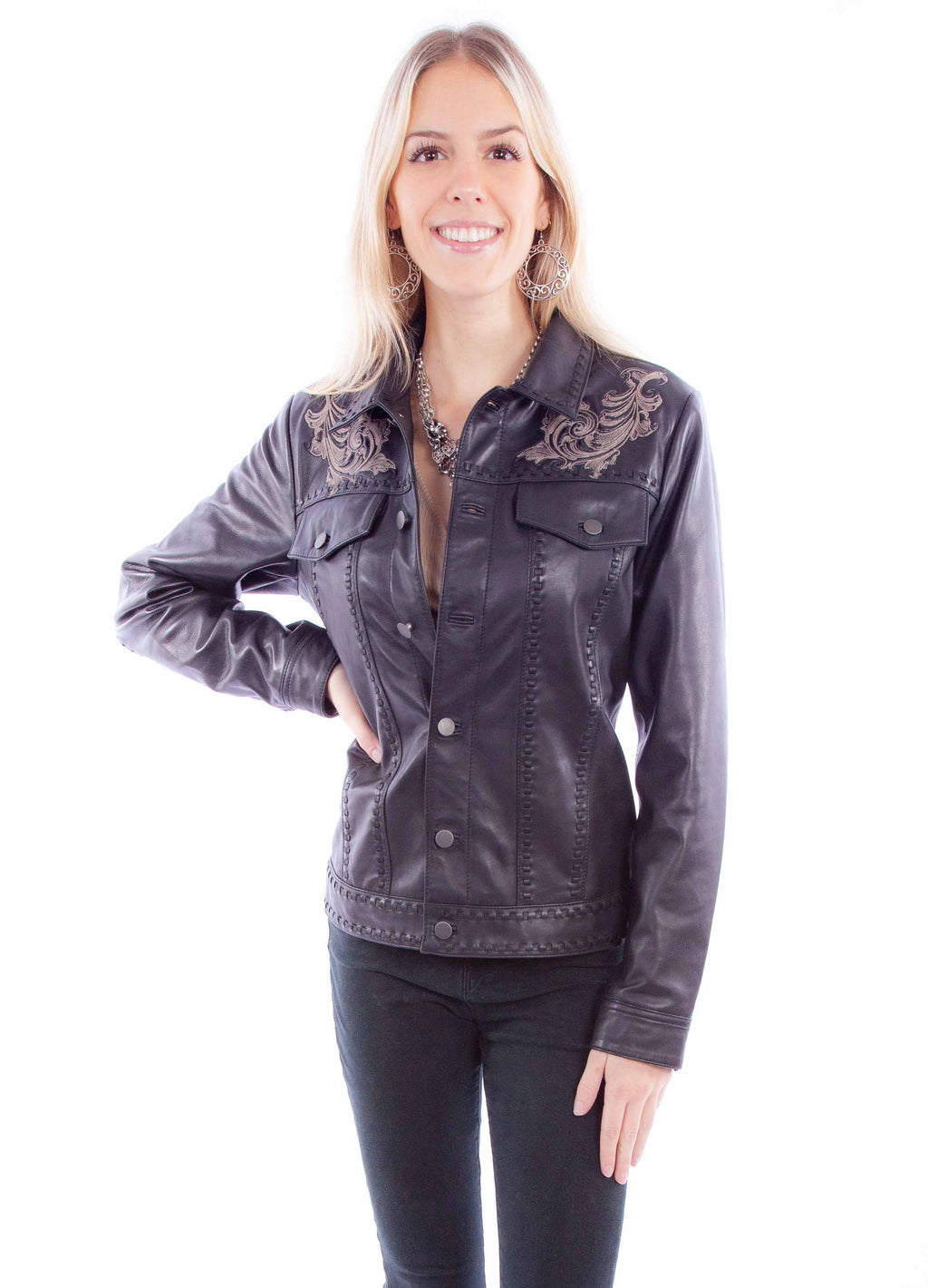LADIES EMBO JACKET