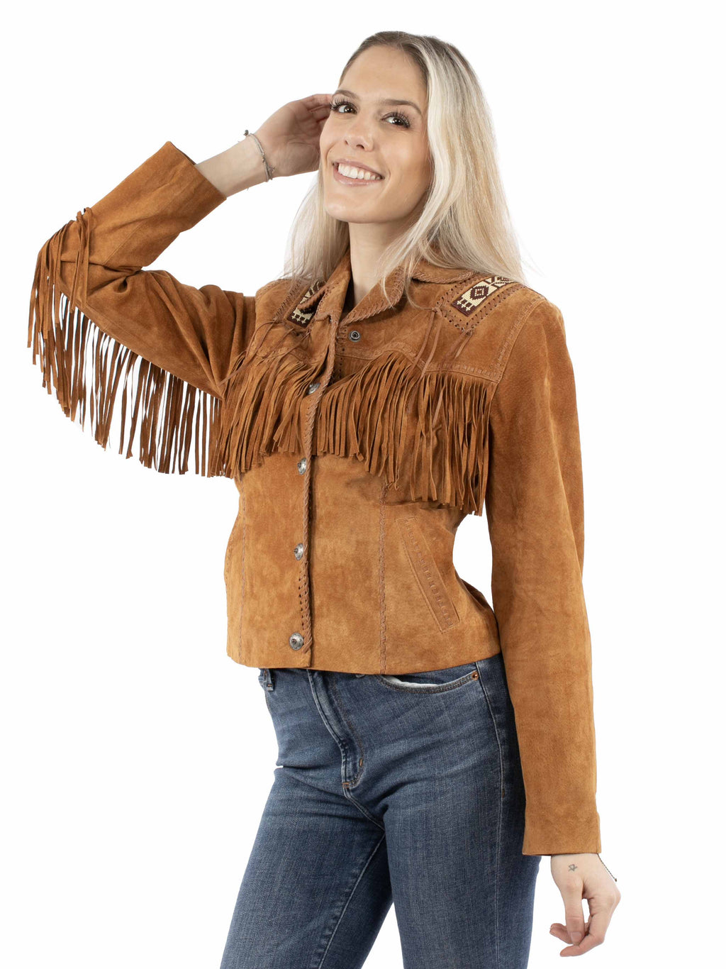 BEADED/FRINGE JKT