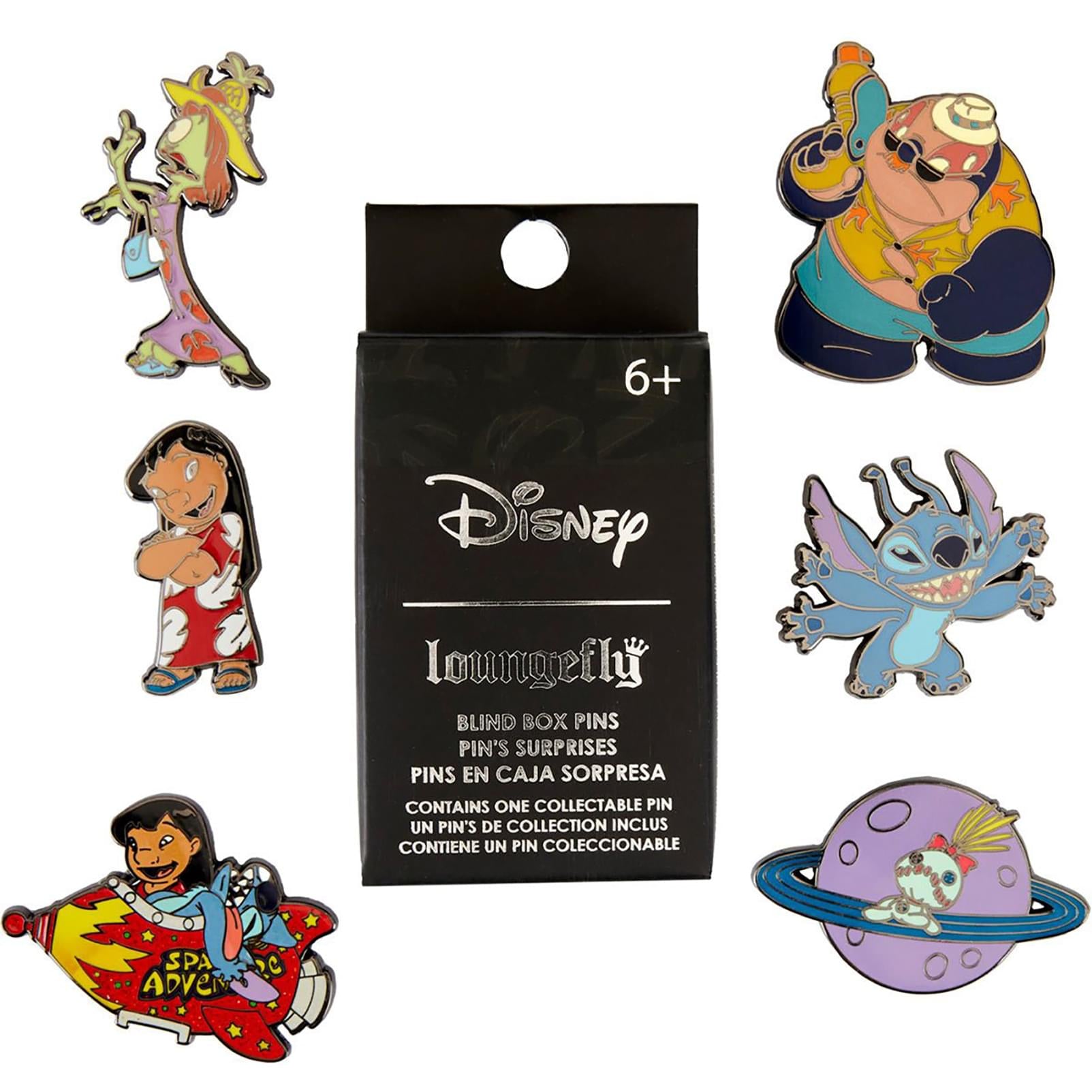 Disney Lilo & Stitch Space Adventure Blind Box Set of 6 Enamel Pins | One Box