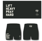 Women's High-Waisted Seamless Front Compression Training Shorts | Lift Heavy. Pray Hard.