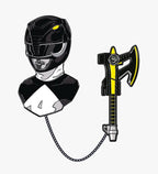 Power Rangers Luxury Enamel Icon Pin  Black Ranger