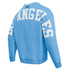 Pro Standard LA Dodgers Wingspan Drop Shoulder Crewneck - University Blue