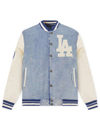 Pro Standard LA Dodgers Varsity Blues Jacket - Denim Blue