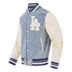 Pro Standard LA Dodgers Varsity Blues Jacket - Denim Blue