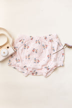 Organic Cotton Baby Girl Floral Dress with Bloomers
