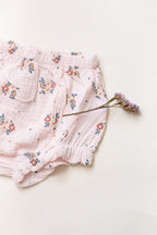 Organic Cotton Baby Girl Floral Dress with Bloomers