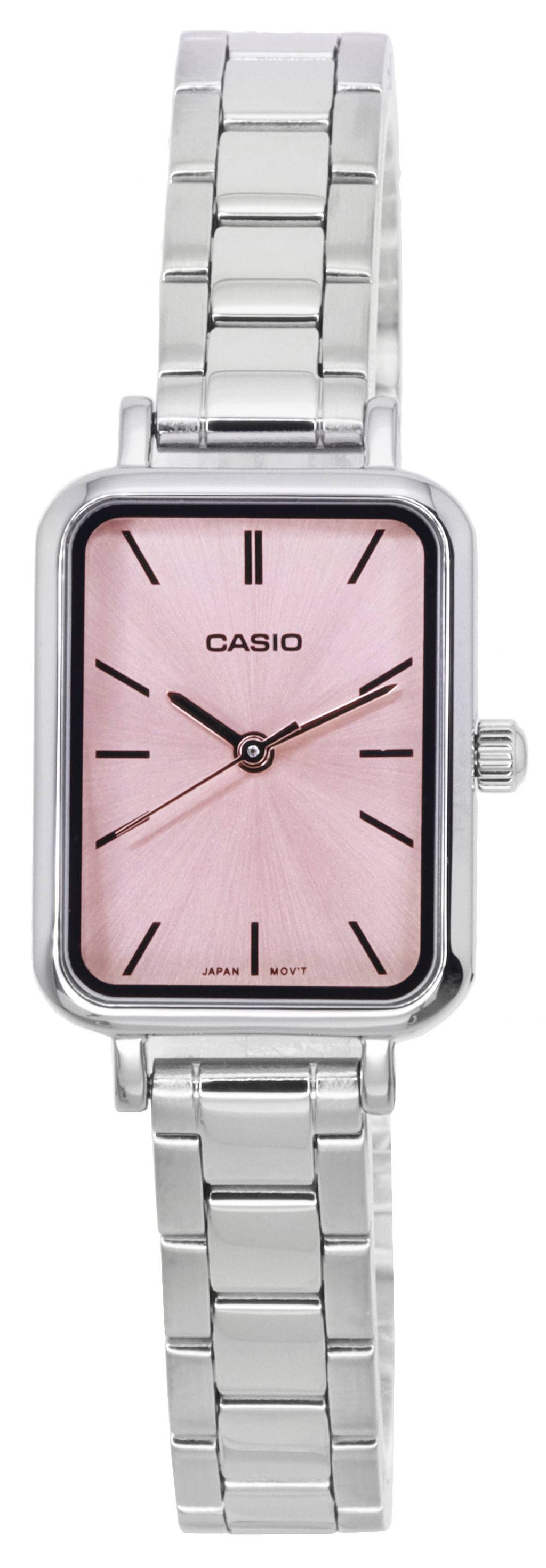 Casio Analog Pink Dial Quartz LTP-V009D-4E LTPV009D-4E Womens Watch