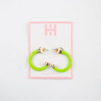 Mini Hoops - Lime Green