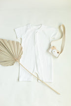 Baby Short Sleeve romper with zipper