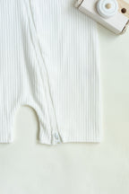 Baby Short Sleeve romper with zipper