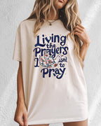 Living the prayer Christian Comfort Colors Garment Dyed T Shirt