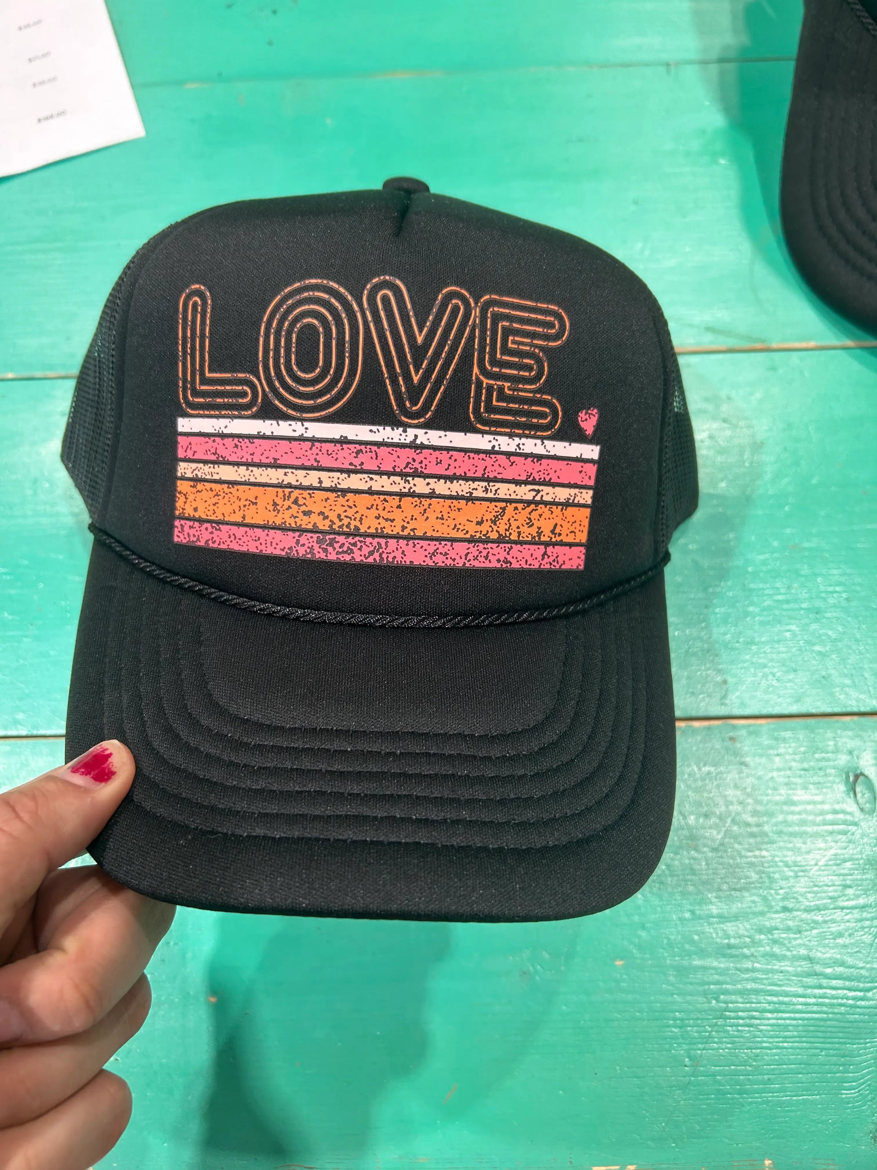 Love Striped Trucker