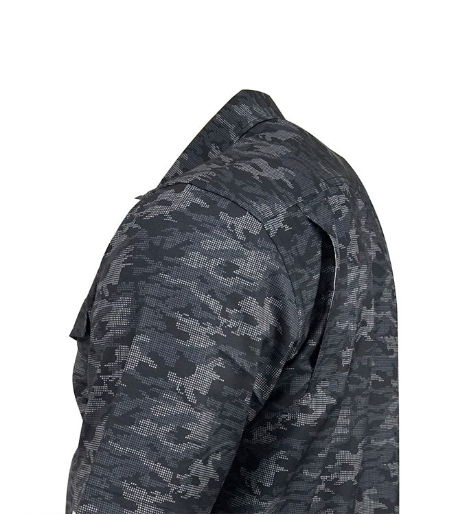Men's Dot Camo UV Vented Fishing Shirt