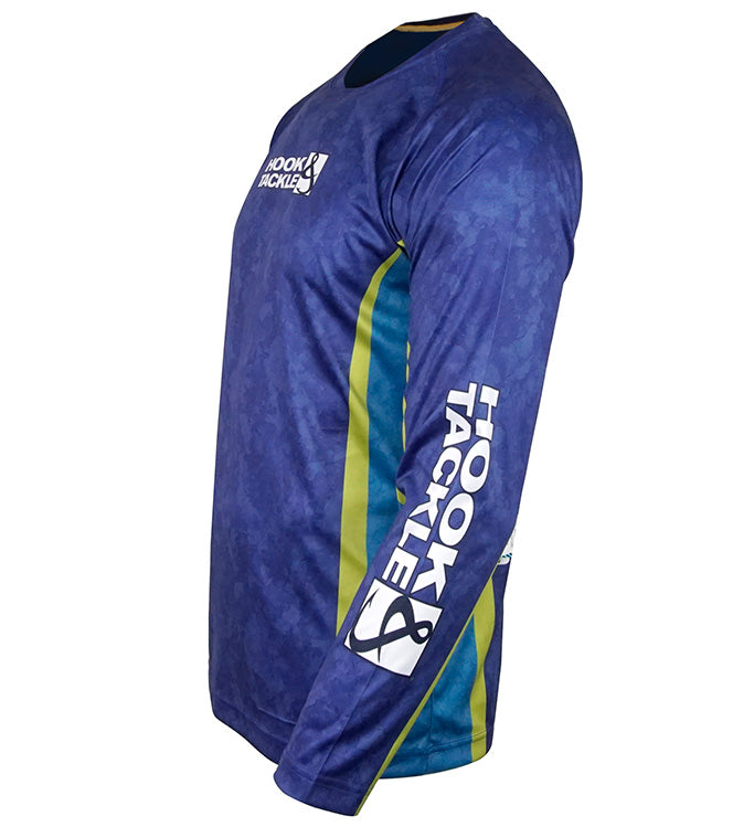Men's Bass Camo L/S UV Fishing Shirt