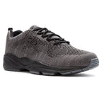 Propet Stability Fly Mens Sneakers - Dk Grey/Lt Grey, Size 15