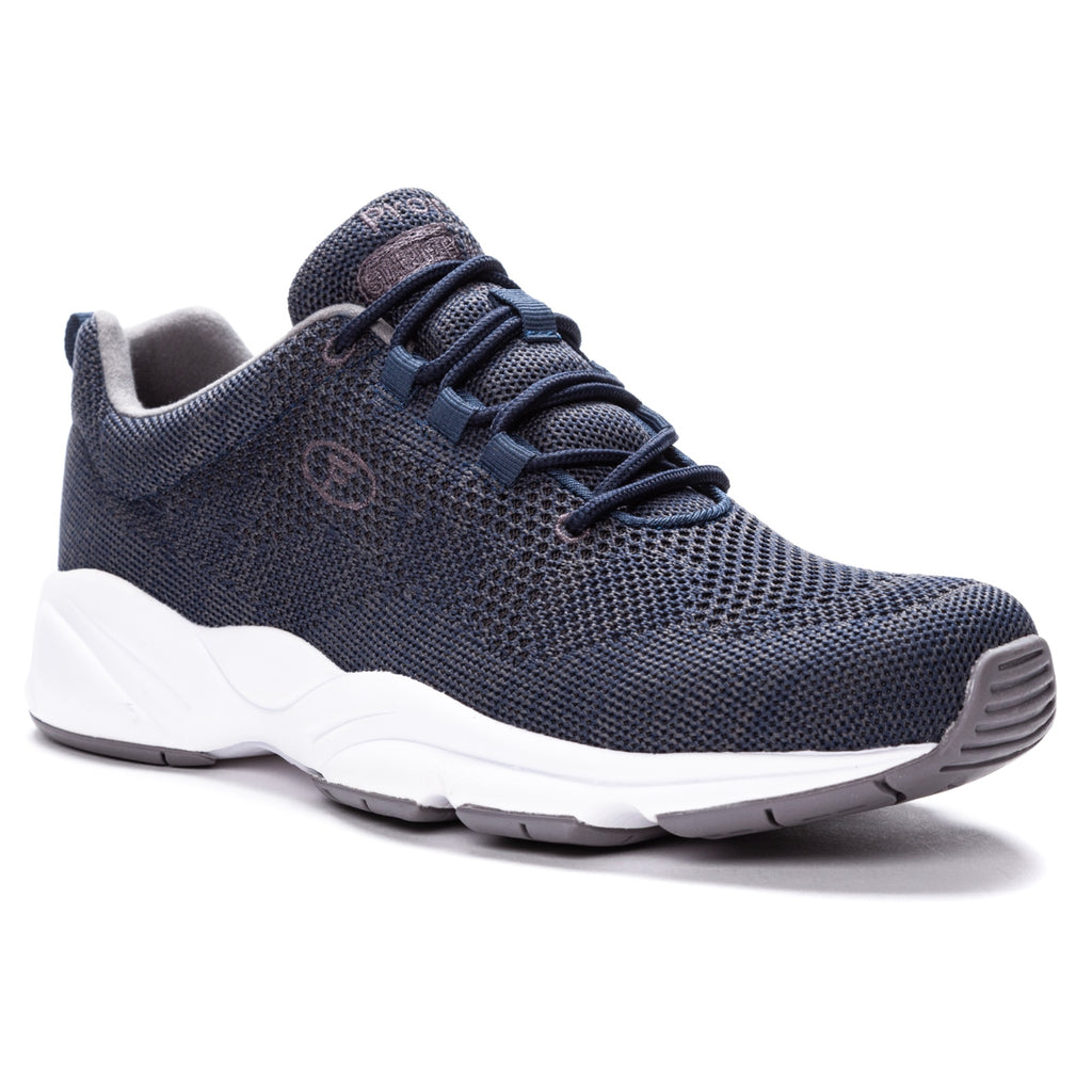 Propet Stability Fly Mens Sneakers - Navy/Grey, Size 09H