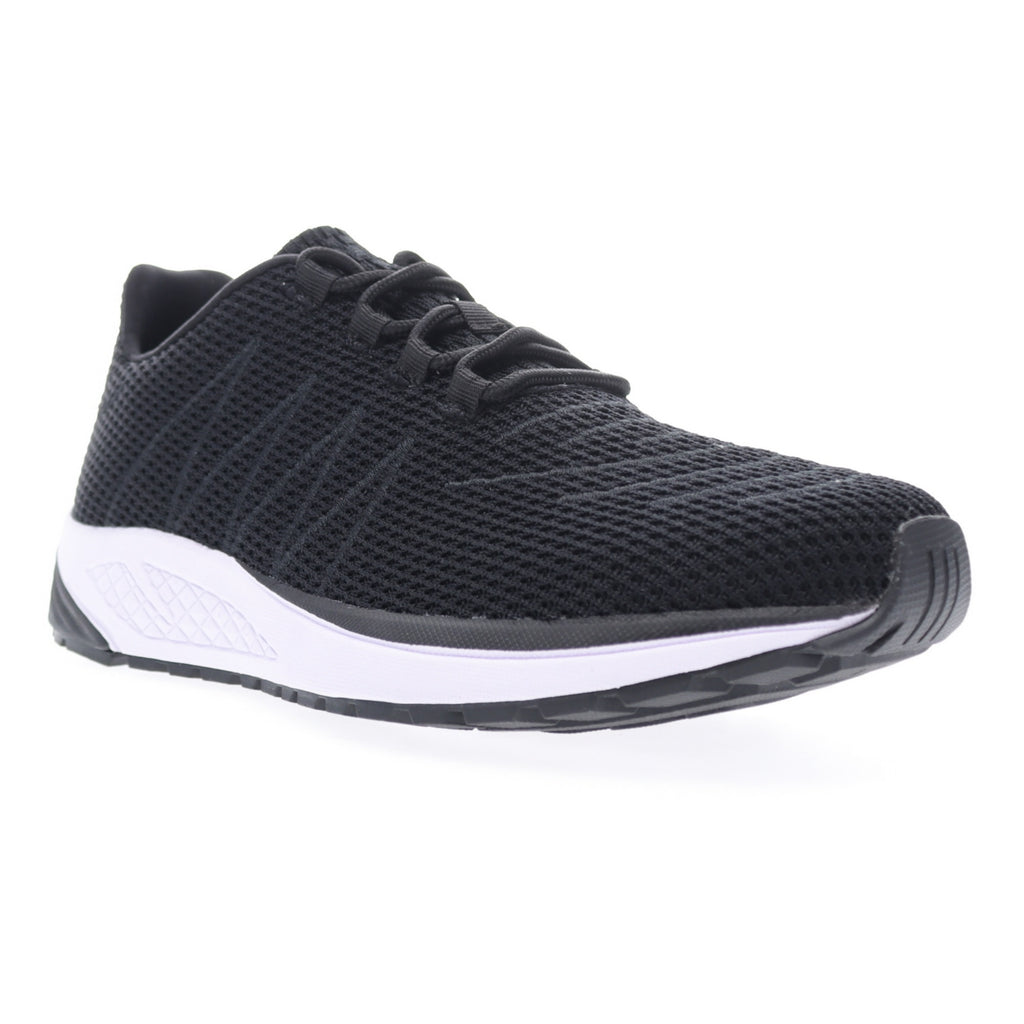 Propet Mens  Tour Knit  Sneakers , Black, Size - 14
