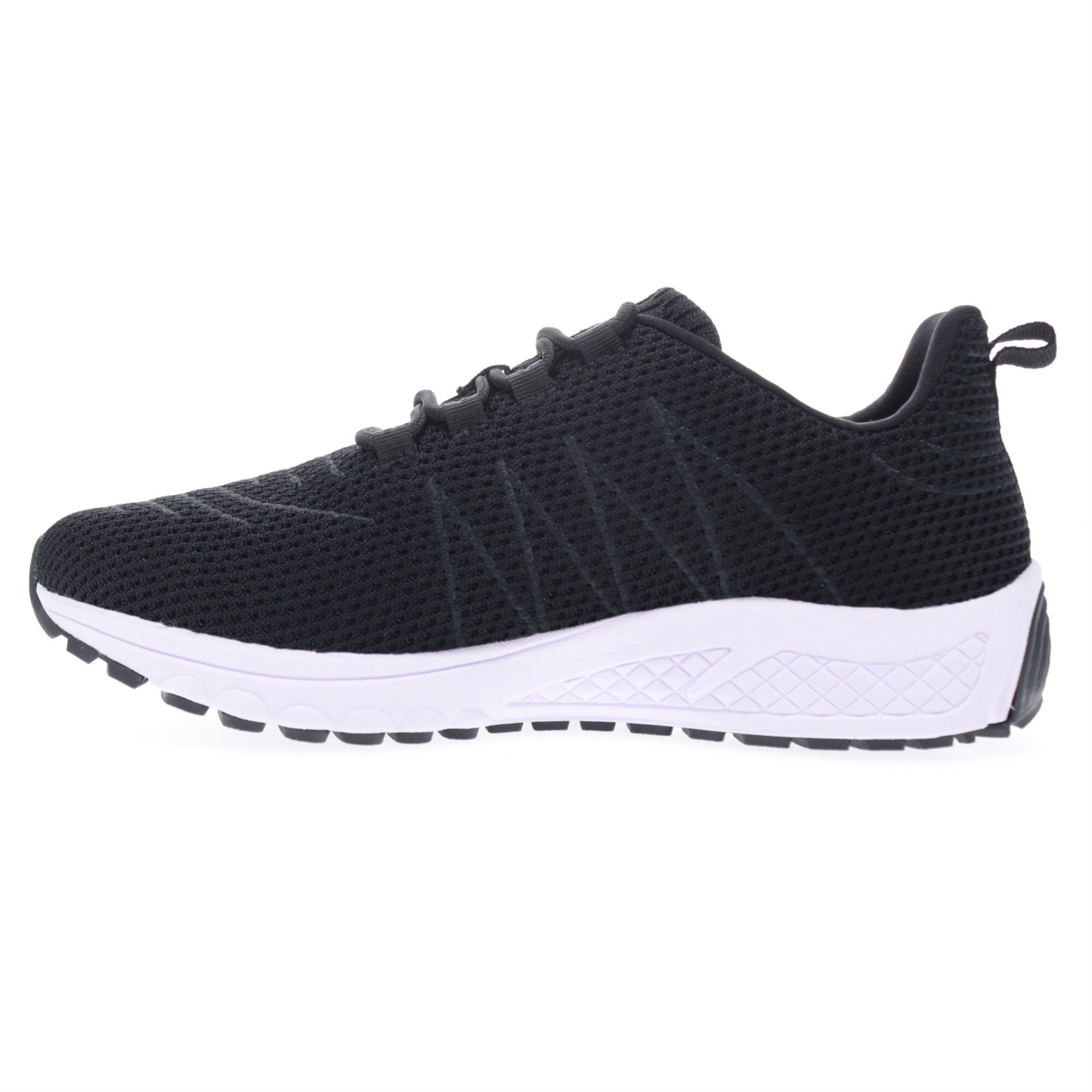 Propet Mens  Tour Knit  Sneakers , Black, Size - 14