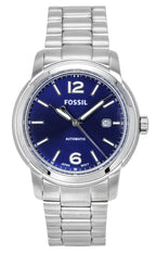 Fossil Heritage Stainless Steel Blue Dial Automatic ME3244 Mens Watch