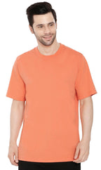 Men's Heavyweight Short Sleeve Crew Neck T-Shirt — Relaxed Fit Solid Color