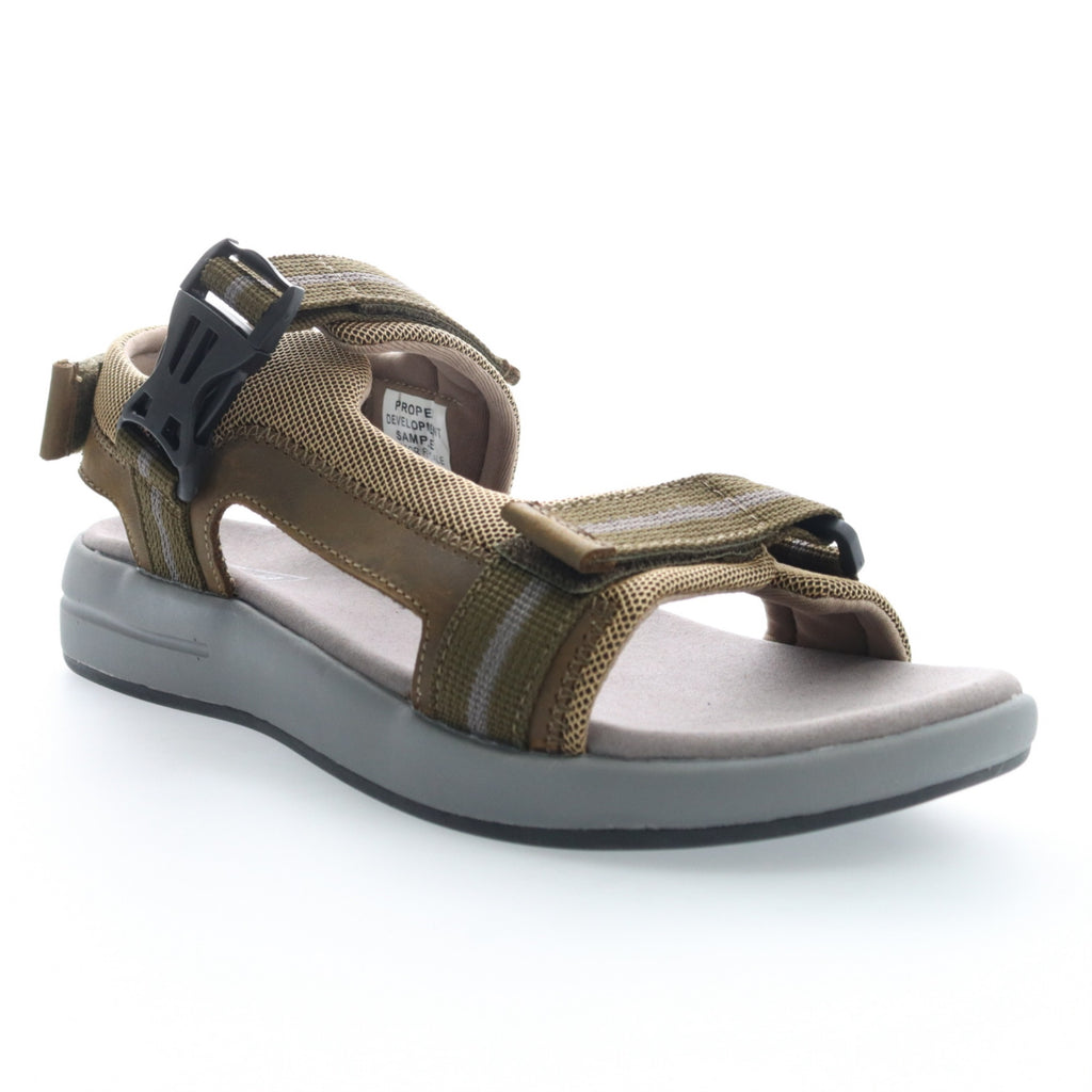 Propet Mens  Eli  Sandals , Olive, Size - 10H