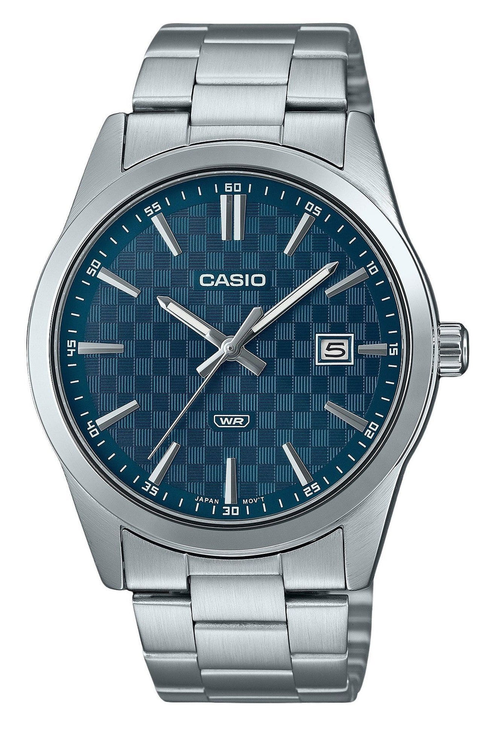 Casio Standard Analog Stainless Steel Blue Dial Quartz MTP-VD03D-2A2 Mens Watch