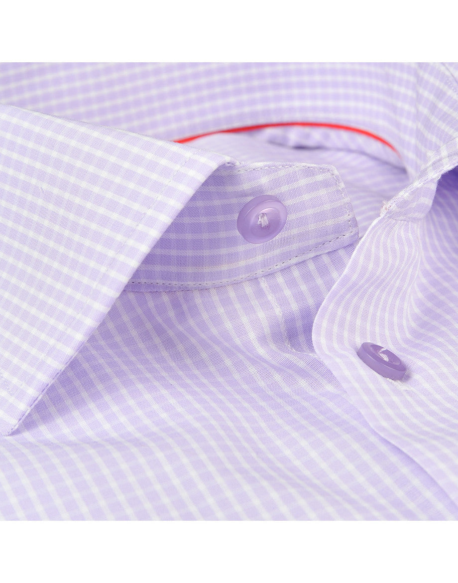 Made in Italy Dress Shirts// Lav Check - contemporary fit- Final Sale