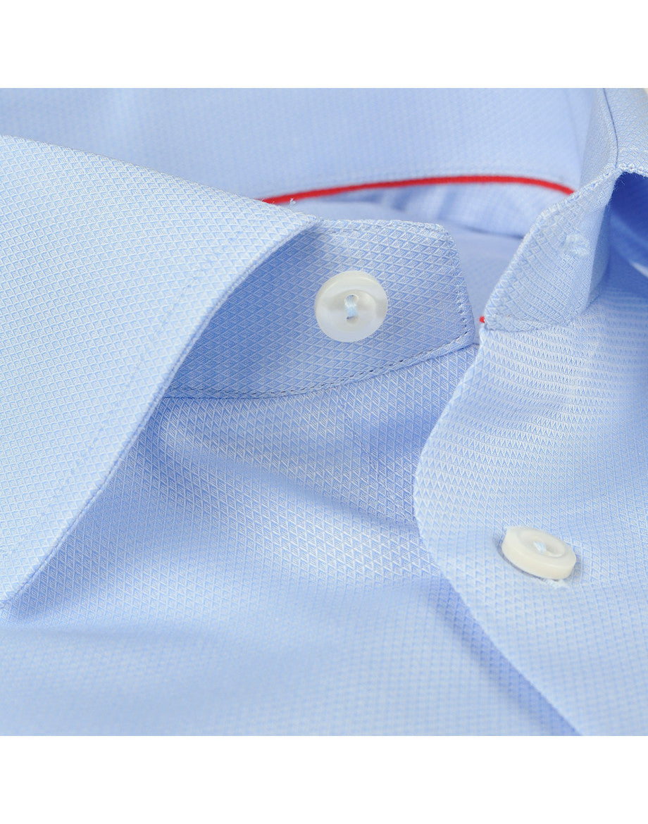 Made in Italy Dress Shirts// Solid Lt Blue - contemporary fit- Final Sale