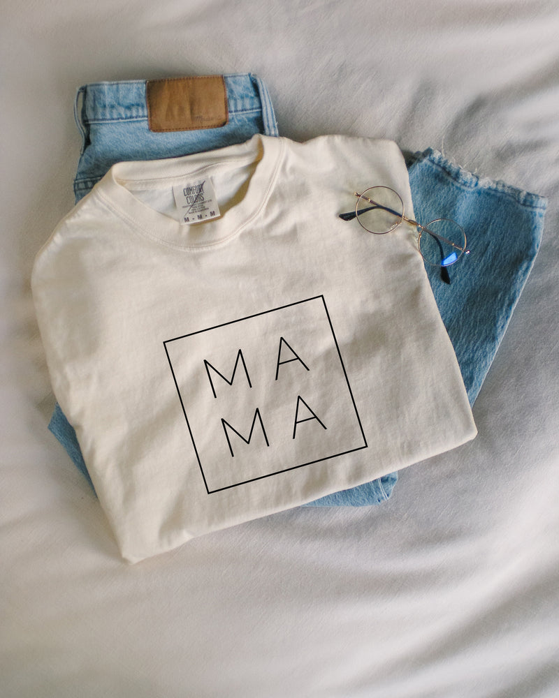 Mama Comfort Colors T Shirt (Square/Boxed)