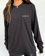 Mama Pocket Comfort Colors Long Sleeve Shirt