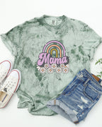 Mama Rainbow Comfort Colors T Shirt