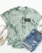 RetroPlaid MamaCheckered Front & Back Comfort Colors T Shirt