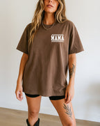 RetroPlaid MamaCheckered Front & Back Comfort Colors T Shirt