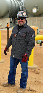 FR Pearl Snap Work Shirt - Reaper Black